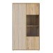 Stauraumvitrine >ARANK< in Mauvella Eiche/ Sand - 93,1x161,7x41,7cm (BxHxT)