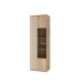 Vitrine >ARANK< in Mauvella Eiche/Sand - 63,4x200,1x41,7cm (BxHxT)
