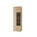 Vitrine >ARANK< in Mauvella Eiche/Sand - 63,4x200,1x41,7cm (BxHxT)