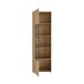 Vitrine >ARANK< in Mauvella Eiche / Schwarz - 63,4x200,1x41,7cm (BxHxT)