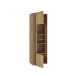 Vitrine >ARANK< in Mauvella Eiche / Schwarz - 63,4x200,1x41,7cm (BxHxT)