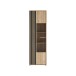 Vitrine >ARANK< in Mauvella Eiche / Schwarz - 63,4x200,1x41,7cm (BxHxT)
