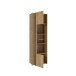 Vitrine >ARANK< in Mauvella Eiche / Schwarz - 63,4x200,1x41,7cm (BxHxT)