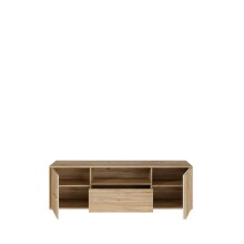 Lowboard >Arank< in Mauvella Eiche / Sand - 162,5x49,7x41,7cm (BxHxT)