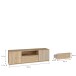 Lowboard >Arank< in Mauvella Eiche / Sand - 162,5x49,7x41,7cm (BxHxT)