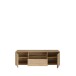 Lowboard >ARANK< in Mauvella Eiche / Schwarz - 162,5x49,7x41,7cm (BxHxT)