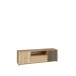 Lowboard >ARANK< in Mauvella Eiche / Schwarz - 162,5x49,7x41,7cm (BxHxT)