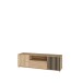 Lowboard >ARANK< in Mauvella Eiche / Schwarz - 162,5x49,7x41,7cm (BxHxT)