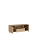 Lowboard >ARANK< in Mauvella Eiche / Schwarz - 162,5x49,7x41,7cm (BxHxT)