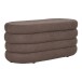 Stauraumbank >Dartford< in braun, Bouclé-Stoff - 103x44x45cm (BxHxT)