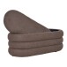 Stauraumbank >Dartford< in braun, Bouclé-Stoff - 103x44x45cm (BxHxT)