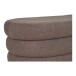 Stauraumbank >Dartford< in braun, Bouclé-Stoff - 103x44x45cm (BxHxT)