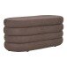 Stauraumbank >Dartford< in braun, Bouclé-Stoff - 103x44x45cm (BxHxT)