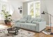 Big-Sofa >Maggy< Sitztiefen- / Kopfteilverstellung, Cord mint - 242x110x121cm (BxHxT)