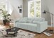 Big-Sofa >Maggy< Sitztiefen- / Kopfteilverstellung, Cord mint - 242x110x121cm (BxHxT)