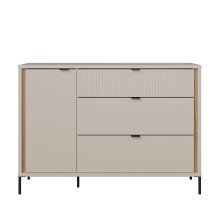 Sideboard >SERAVEL< in Sand / Mauvella Eiche Dekor...