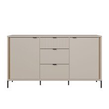 Sideboard >SERAVEL< in Sand / Mauvella Eiche Dekor...