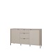 Sideboard >SERAVEL< in Sand / Mauvella Eiche Dekor - 158,8x87,2x41,5cm (BxHxT)