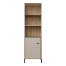 Stauraumregal >SERAVEL< in Sand / Mauvella Eiche...