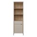 Stauraumregal >SERAVEL< in Sand / Mauvella Eiche Dekor - 59,4x199,2x41,5 (BxHxT)