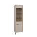 Stauraumvitrine >SERAVEL< in Sand / Mauvella Eiche Dekor
