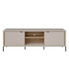 Lowboard >SERAVEL< in Sand / Mauvella Eiche Dekor -...
