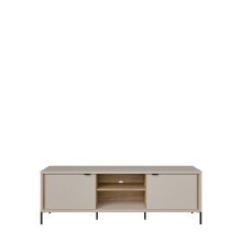 Lowboard >SERAVEL< in Sand / Mauvella Eiche Dekor - 158,8x52x41,5cm (BxHxT)