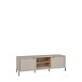 Lowboard >SERAVEL< in Sand / Mauvella Eiche Dekor - 158,8x52x41,5cm (BxHxT)