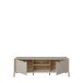 Lowboard >SERAVEL< in Sand / Mauvella Eiche Dekor - 158,8x52x41,5cm (BxHxT)