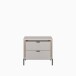 Nachtkommode >SERAVEL< in Sand / Mauvella Eiche Dekor - 54,4x48,8x41,5cm (BxHxT)