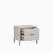 Nachtkommode >SERAVEL< in Sand / Mauvella Eiche Dekor - 54,4x48,8x41,5cm (BxHxT)
