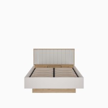 Bett >SERAVEL< in Sand / Mauvella Eiche Dekor - 149,8x99,8x213,6cm (BxHxT)