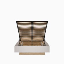 Bett >SERAVEL< in Sand / Mauvella Eiche Dekor - 149,8x99,8x213,6cm (BxHxT)