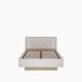 Bett >SERAVEL< in Sand / Mauvella Eiche Dekor - 149,8x99,8x213,6cm (BxHxT)