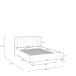 Bett >SERAVEL< in Sand / Mauvella Eiche Dekor - 149,8x99,8x213,6cm (BxHxT)