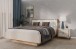 Bett >SERAVEL< in Sand / Mauvella Eiche Dekor - 149,8x99,8x213,6cm (BxHxT)