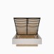 Bett >SERAVEL< in Sand / Mauvella Eiche Dekor - 149,8x99,8x213,6cm (BxHxT)