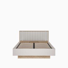 Bettgestell >SERAVEL< in Sand/Mauvella Eiche Dekor - 169,4x100,5x213,2cm (BxHxT)