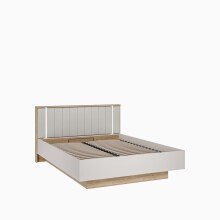 Bettgestell >SERAVEL< in Sand/Mauvella Eiche Dekor - 169,4x100,5x213,2cm (BxHxT)