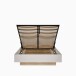 Bettgestell >SERAVEL< in Sand/Mauvella Eiche Dekor - 169,4x100,5x213,2cm (BxHxT)