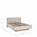 Bettgestell >SERAVEL< in Sand/Mauvella Eiche Dekor - 169,4x100,5x213,2cm (BxHxT)