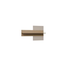 Wandboard >SERAVEL< in Sand / Mauvella Eiche Dekor - 100x63,4x21,9cm (BxHxT)