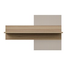 Wandboard >SERAVEL< in Sand / Mauvella Eiche Dekor - 100x63,4x21,9cm (BxHxT)