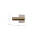 Wandboard >SERAVEL< in Sand / Mauvella Eiche Dekor - 100x63,4x21,9cm (BxHxT)