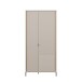 Drehtürenschrank >SERAVEL< in Sand / Mauvella Eiche Dekor - 94,1x199,2x60,5cm (BxHxT)