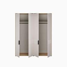 Drehtürenschrank >SERAVEL< in Mauvella Eiche Dekor / Sand - 179,3x214,3x59,4 (BxHxT)