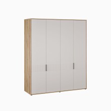 Drehtürenschrank >SERAVEL< in Mauvella Eiche Dekor / Sand - 179,3x214,3x59,4 (BxHxT)