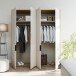 Drehtürenschrank >SERAVEL< in Mauvella Eiche Dekor / Sand - 179,3x214,3x59,4 (BxHxT)