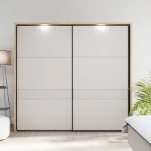 Schiebetürenschrank >SERAVEL< in Mauvella...