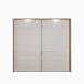 Schiebetürenschrank >SERAVEL< in Mauvella Eiche Dekor / Sand - 231,1x215,9x63,8cm (BxHxT)